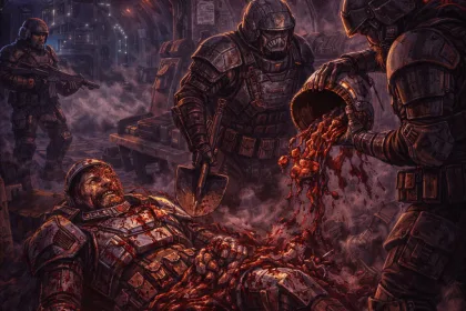 Blood on the dropship