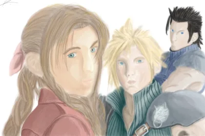 Aerith Cloud And Zack Color By Starfleet